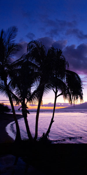 'Purple Reign'    ........    Baby Beach in Lahaina, looking at Lanai, at Mala Boat Ramp.. Photographed from a boat trailer, giving me the perspective you see here...
