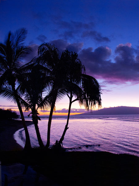 'Purple Reign'    ........    Baby Beach in Lahaina, looking at Lanai, at Mala Boat Ramp.. Photographed from a boat trailer, giving me the perspective you see here...