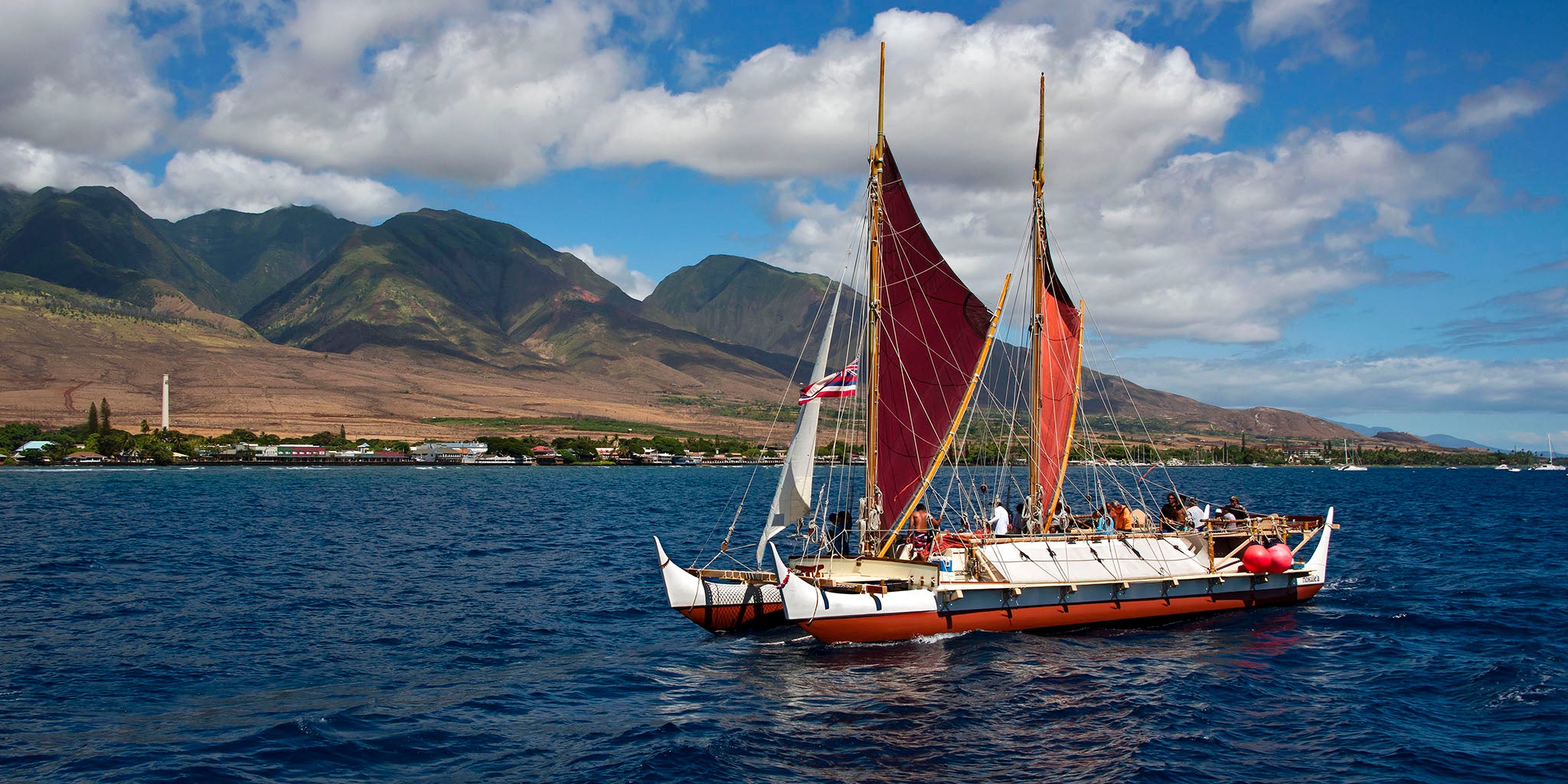 Hokulea' .. The famous Hawaiian sailing canoe, that